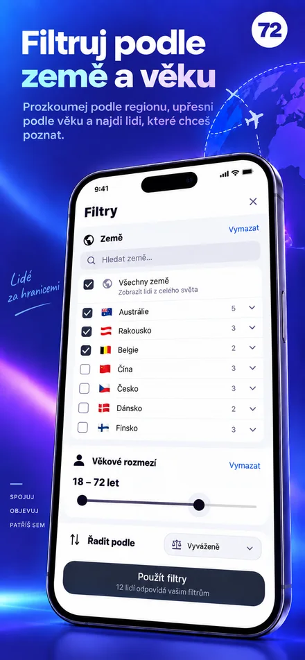 Přizpůsobte si objevování podle země a věku