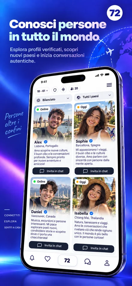 Scopri profili da tutto il mondo