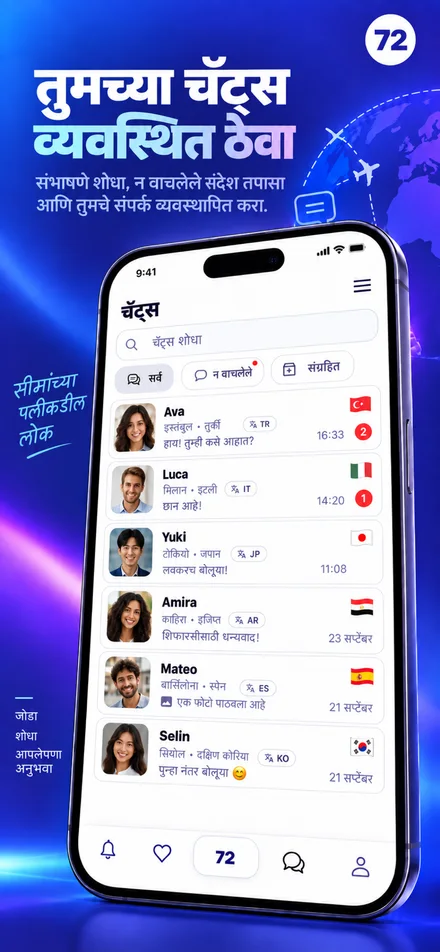 तुमच्या संभाषणांचा शोध घ्या, न वाचलेले संदेश आणि संग्रह व्यवस्थापित करा