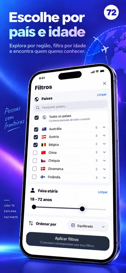 Personalize a descoberta com preferências de país e idade