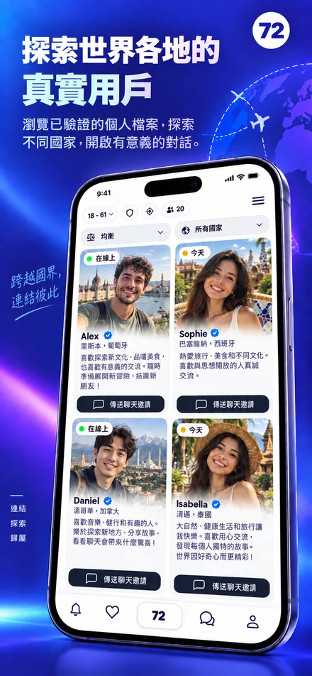 探索來自世界各地的個人檔案